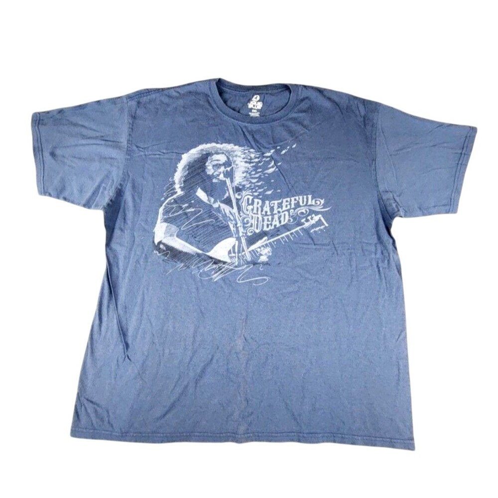 Grateful Dead Liquid Blue Shirt Mens 2XL Blue Jerry Garcia Band Graphic Tee